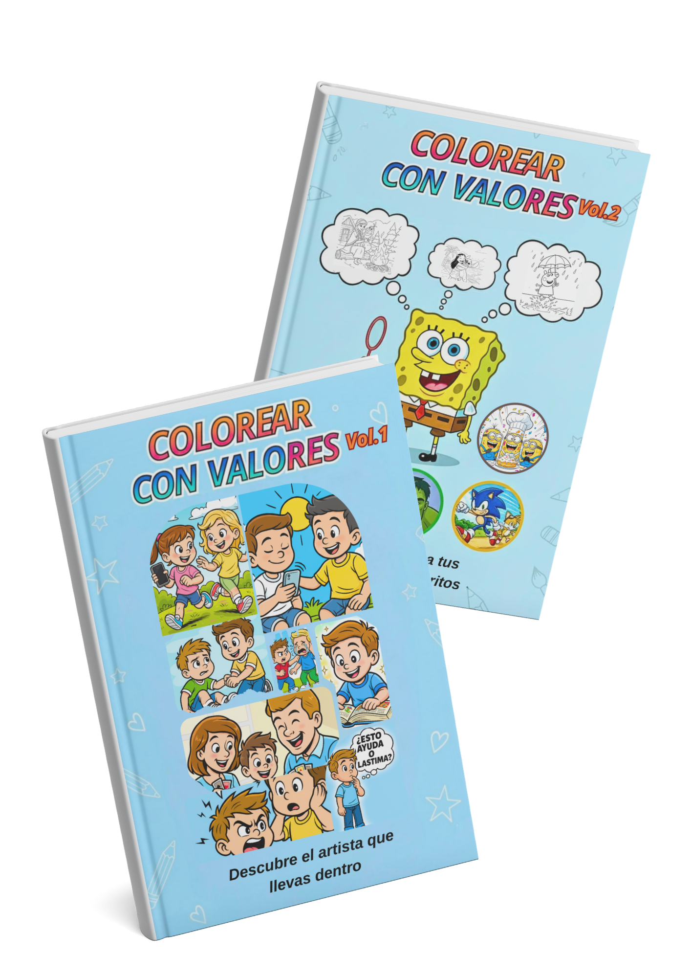 Colorear Con Valores Vol.1 y Vol.2
