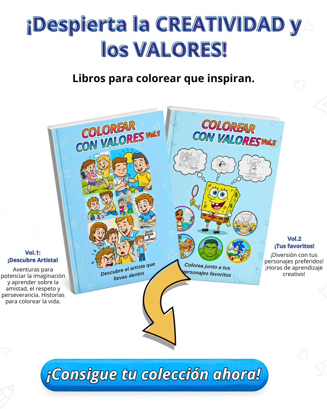 Colorear Con Valores Vol.1 y Vol.2